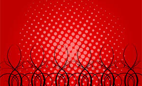 red dotted background